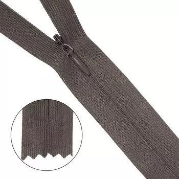 Молния потайная нераз.т3 50см (нейлон) (325 дым,305)