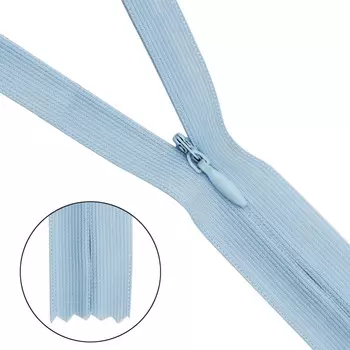 Молния потайная нераз.т3 50см (нейлон) (350 св.лаванда)