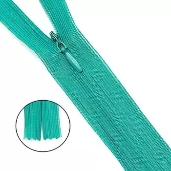 Молния потайная нераз.т3 50см (нейлон) (F236 зелёный)