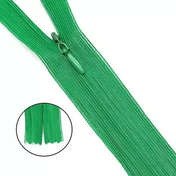 Молния потайная нераз.т3 50см (нейлон) (F258 зеленый)