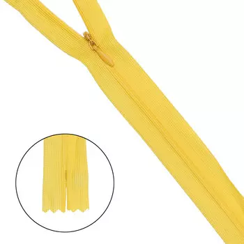 Молния потайная нераз.т3 50см (нейлон) (s119 желтый )