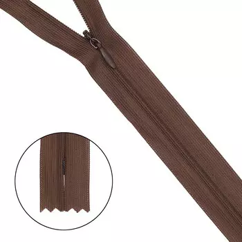 Молния потайная нераз.т3 50см (нейлон) (s301 мокко)