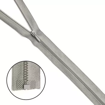 Молния трактор т0 (4,5мм) 1 замок 70см Arta-F (079 св.серый)