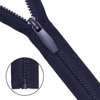 Молния 'трактор' Т5 1зам., декоративное круглое звено 75см (233 т.синий)