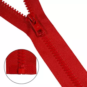 Молния трактор тип10 (6мм) 1замок 50см Arta-F БЕЗ БИРКИ упак. (50 шт.) (008 красный)