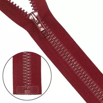 Молния трактор Тип 10 (6мм) 1 замок 55см Arta (019 бордовый)