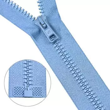 Молния трактор Тип 10 (6мм) 1 замок 80см Arta-F (039 голубой)