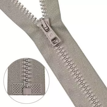 Молния трактор Тип 10 (6мм) 1 замок 85см Arta-F (079 св.серый)