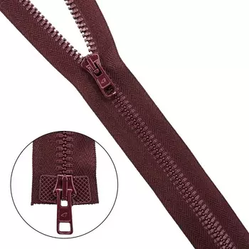 Молния трактор Тип 10 (6мм) 2 замка 65см Arta (033 т.бордовый)