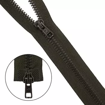 Молния трактор Тип 10 (6мм) 2 замка 75см Arta-F (068 т.коричневый)