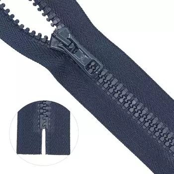 Молния трактор Тип 10 (6мм) 18см неразъемная БЕЗ БИРКИ упак (25 шт) Arta-F (044 т.синий)