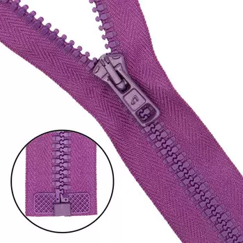 Молния трактор Тип 10 (6мм) 1 замок 60см Arta-F (029 фиолетовый)