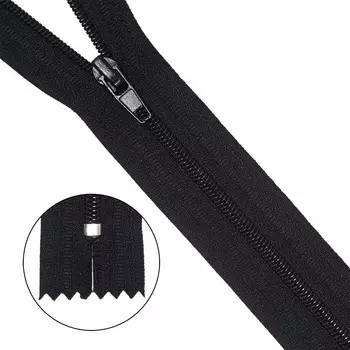 Молния юбочная a/l Т3 - 16 см (580 черный)