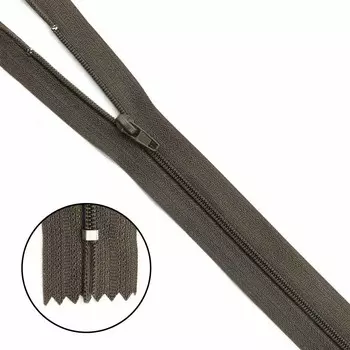 Молния юбочная a/l Т3 - 18 см (078 хаки)