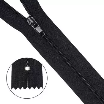 Молния юбочная a/l Т3 - 20 см (580 черный)