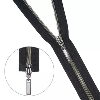 Молния 'витая' 2зам. черн.ник./черн. Т7 - 60см