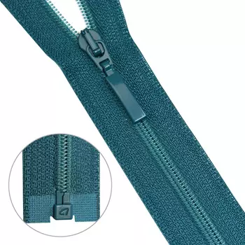 Молния витая Тип 6 1 замок 50см Arta-F (908 морская волна)