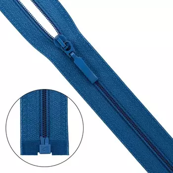 Молния витая Тип 6 1 замок 50см Arta-F (115 синий)