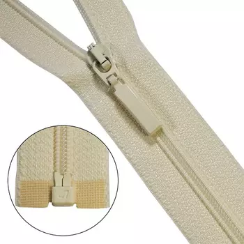 Молния витая Тип 6 1 замок 65см Arta-F (571 св.бежевый)