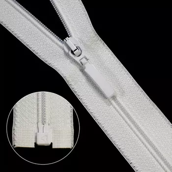 Молния витая Тип 6 1 замок 80см Arta-F (501 белый)