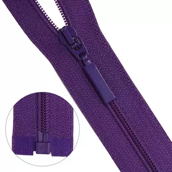 Молния витая Тип 6 1 замок 80см Arta-F (865 яр.фиолетовый)