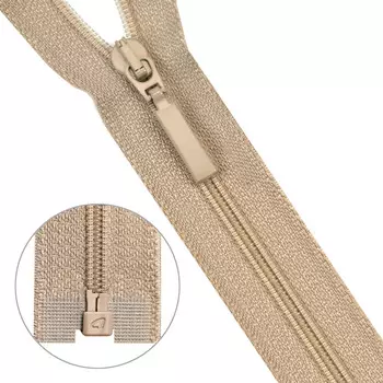 Молния витая Тип 6 1 замок 85см Arta-F (128 бежевый)