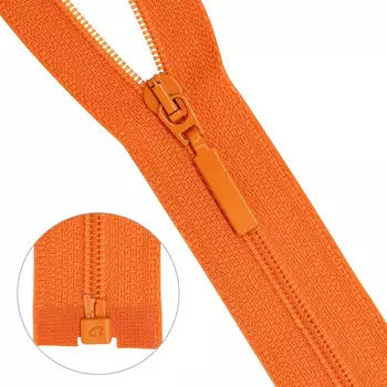 Молния витая Тип 6 1 замок 85см Arta-F (523 оранжевый)