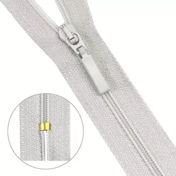 Молния витая Тип 6 18см неразъемная Arta-F (154 светло-серый)