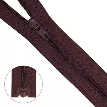 Молния витая т3 1 замок 50см (864 т.бордо)