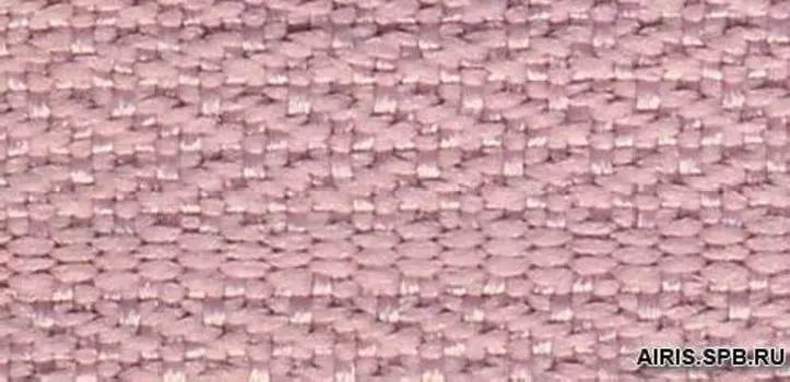 Молния витая Т3 неразъмная p/l - 40см (377 гр.розовый)