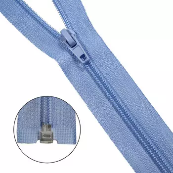 Молния витая т5 1 замок 50см (546 лаванда)