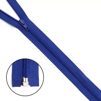 Молния витая т5 1 замок 75см (220 василек)