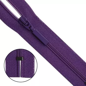 Молния витая Тип 6 18см неразъемная Arta-F (865 яр.фиолетовый)