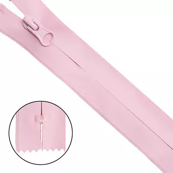 Молния 'витая' Т7 1 зам., скрытое звено, водонепрониц., нераз., 18см (133 розовый)