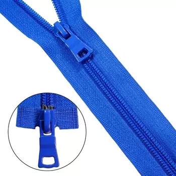 Молния витая т7 2 замка 110см (115 василек)