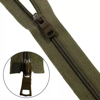Молния витая т7 2 замка 50см (м315 хаки)