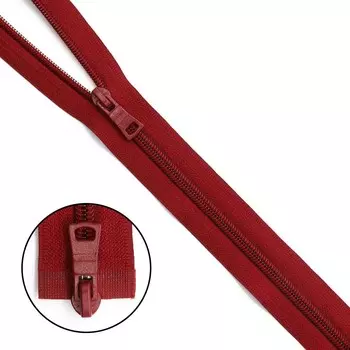 Молния витая т7 2 замка 70см (520 т.красный)