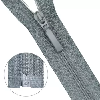 Молния витая Тип 6 1 замок 55см Arta-F (243 серый)