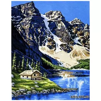 MRC1333-407 Канва с рисунком MARGOT 'Горы' 50*65 см