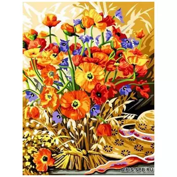 MRC1333-534 Канва с рисунком MARGOT 'Маки' 50*65 см