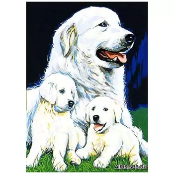 MRC1531-247 Канва с рисунком MARGOT 'Семья' 40*50 см