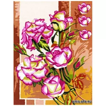 MRC1531-393 Канва с рисунком MARGOT 'Розы' 40*50 см