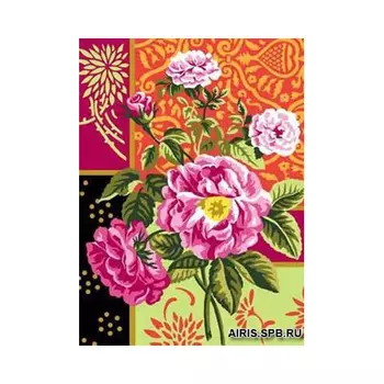 MRC1531-400 Канва с рисунком MARGOT 'Шиповник' 40*50 см