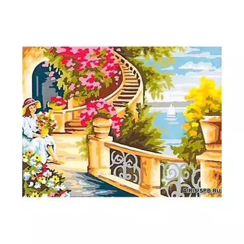 MRC1531-401 Канва с рисунком MARGOT 'Лестница' 40*50 см