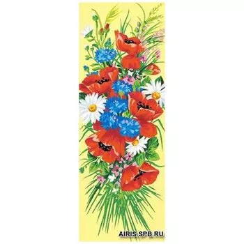 MRC62-190 Канва с рисунком MARGOT 'Маковый букет' 25*60 см