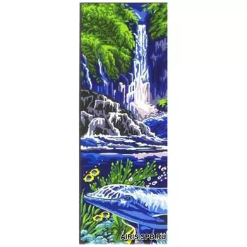 MRC62-208 Канва с рисунком MARGOT 'Водопад' 25*60 см