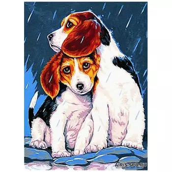 MRC722-248 Канва с рисунком MARGOT 'Забота' 30*40 см