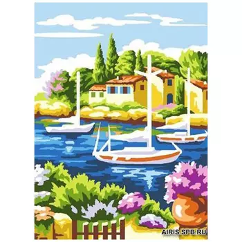 MRC722-309 Канва с рисунком MARGOT 'Лагуна' 30*40 см