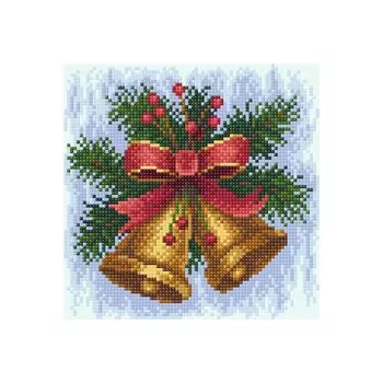 МС-024 Алмазная мозаика 'Новогодняя мелодия' 20*20см Brilliart