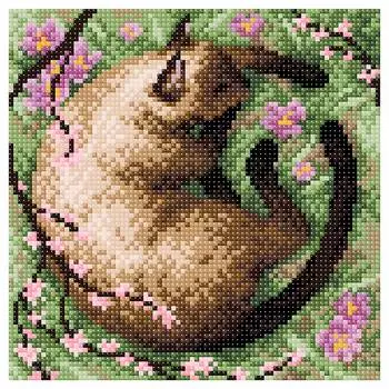 МС-042 Алмазная мозаика 'В тени сакуры'20*20см Brilliart